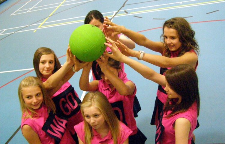 Image of Year 8 Netball County Champions June 2009