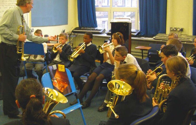 Image of Band and music lessons at BRGS, February 2007