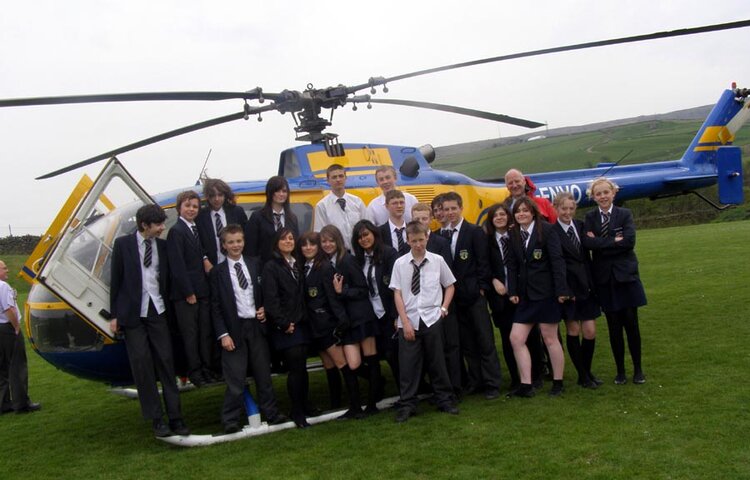 Image of Year 9 Helicoptor Visit April 2009