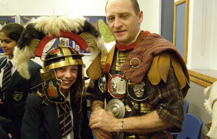 Image of Year 7 visit from the Romans December 2008