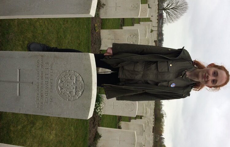 Image of Poem recited at Passchendaele 