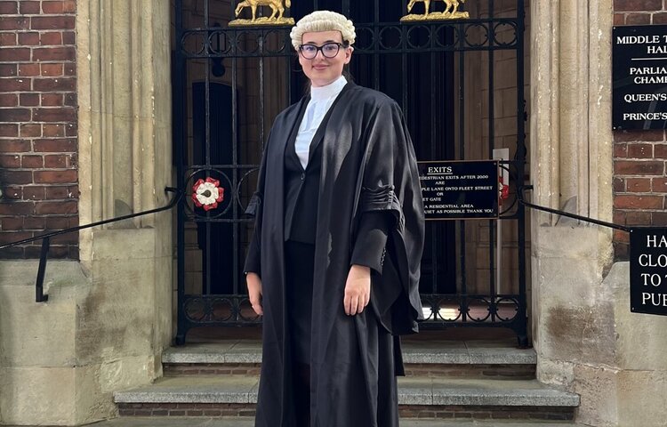 Image of Former student & barrister Grace Watkins visits A Level Law Department