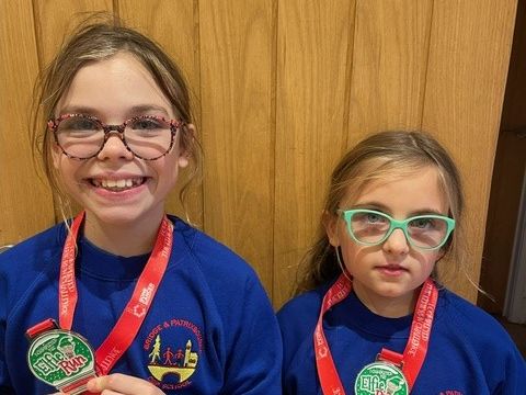 Image of Poppy and Betsy's Inspiring Efforts in The Bone Cancer Trust-Elfie Run