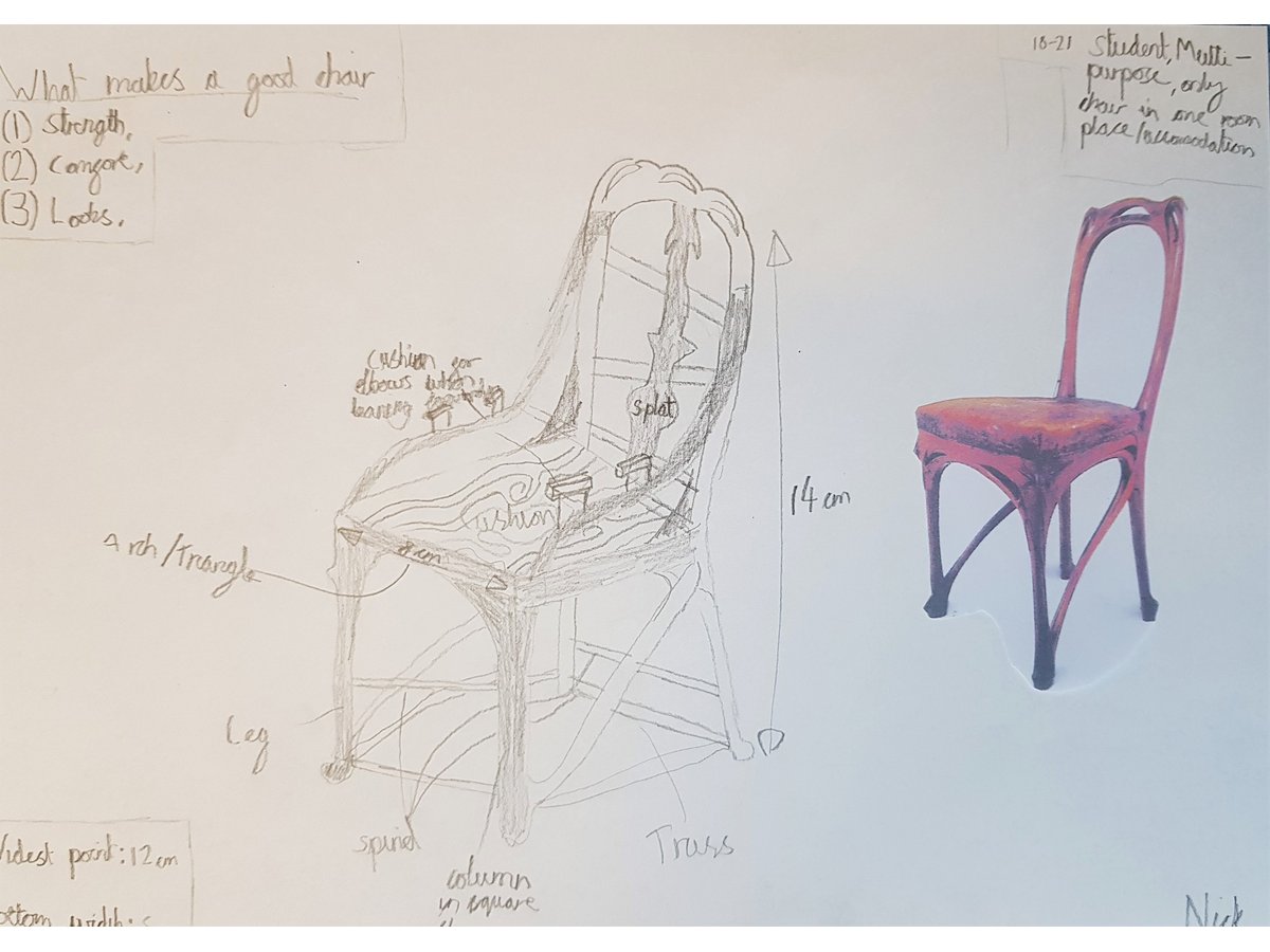 Chair design  Bridge  Patrixbourne CEP School