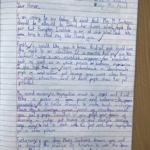 Year 5 Persuasive Letters | Bridge & Patrixbourne CEP School