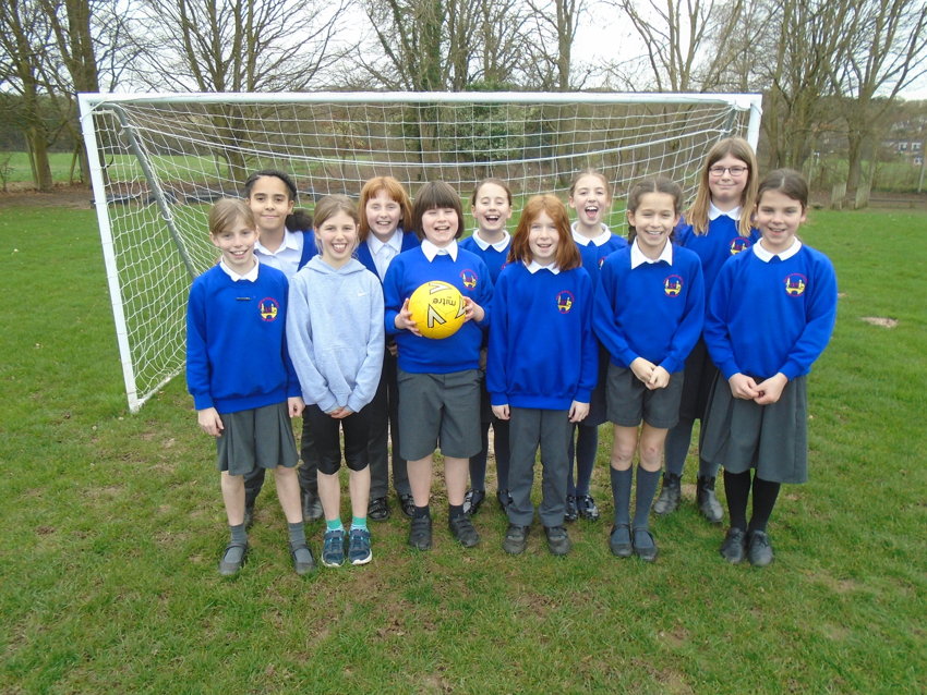 Image of Bridge Girls' Football Team win the League!