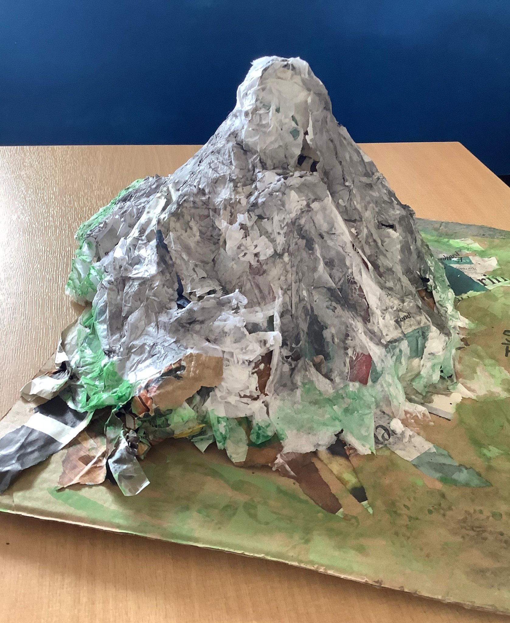 Image of Papier mâché mountains