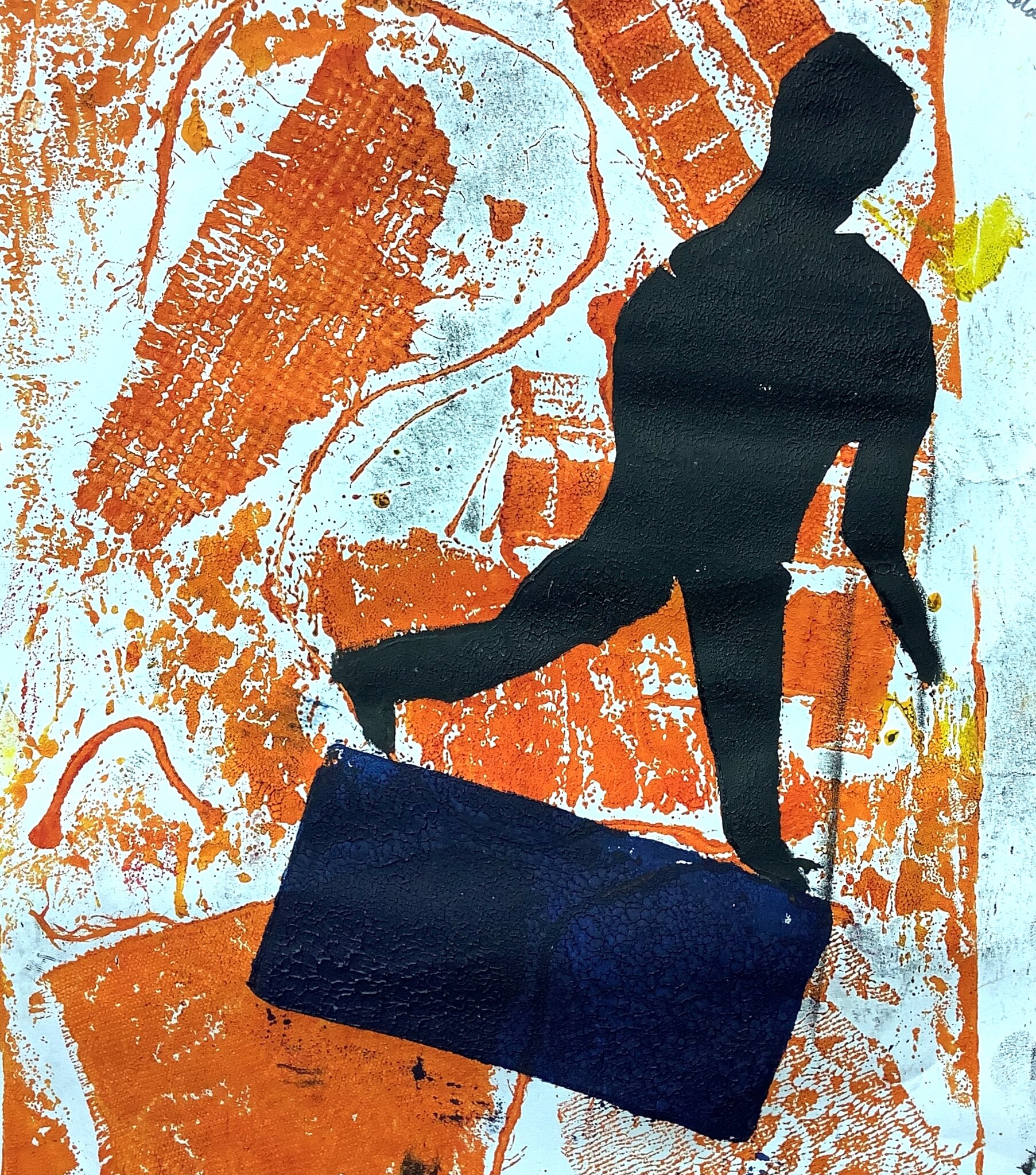 Image of Year 6 Relief prints - figures