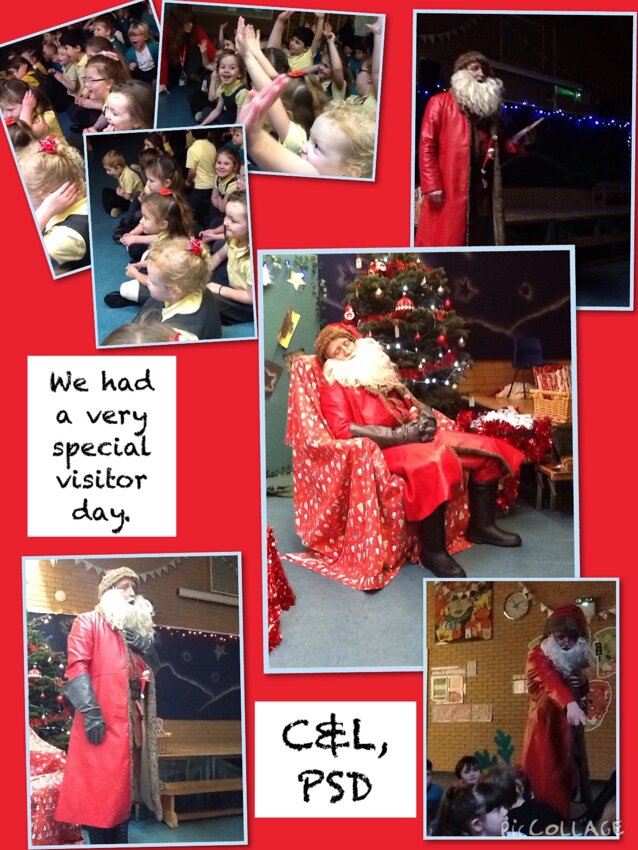 Image of Reception class met Father Christmas