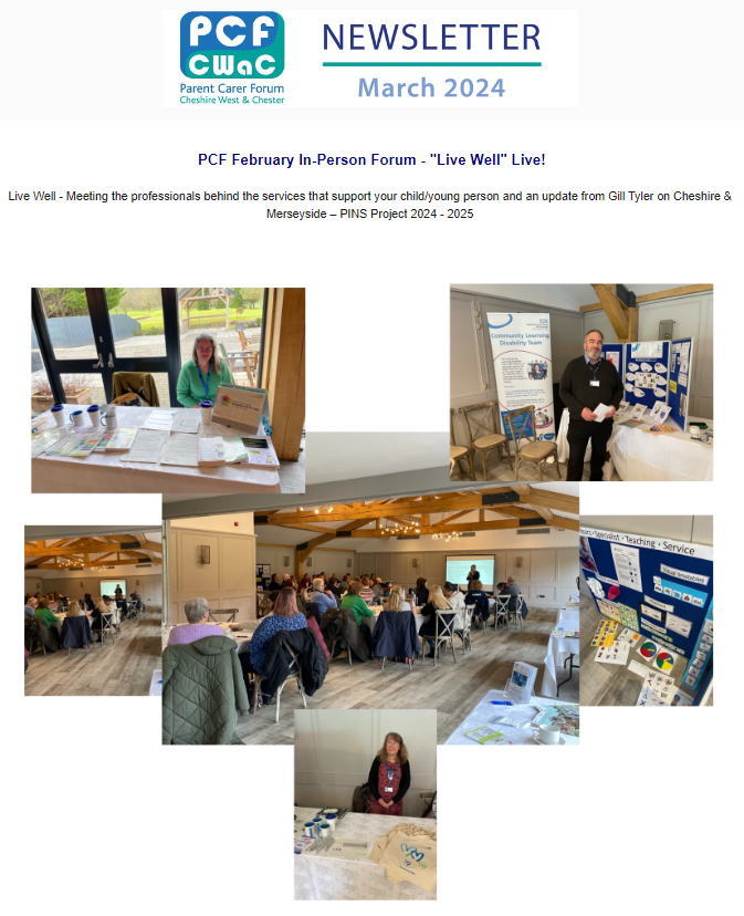 Image of  PCF February In-Person Forum - "Live Well" Live!