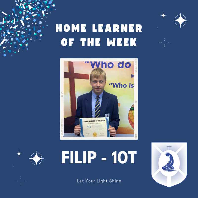 Image of Home Learner of the Week - 13/09/24