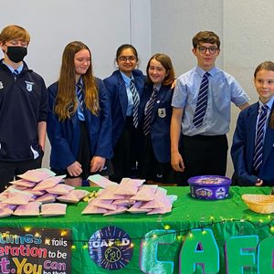 CAFOD: The charity CAFOD are dedicated to alleviating poverty overseas and campaigning for global justice. Our school CAFOD group meets every Tuesday after school, to plan fundraisers and raise awareness of the work of CAFOD.