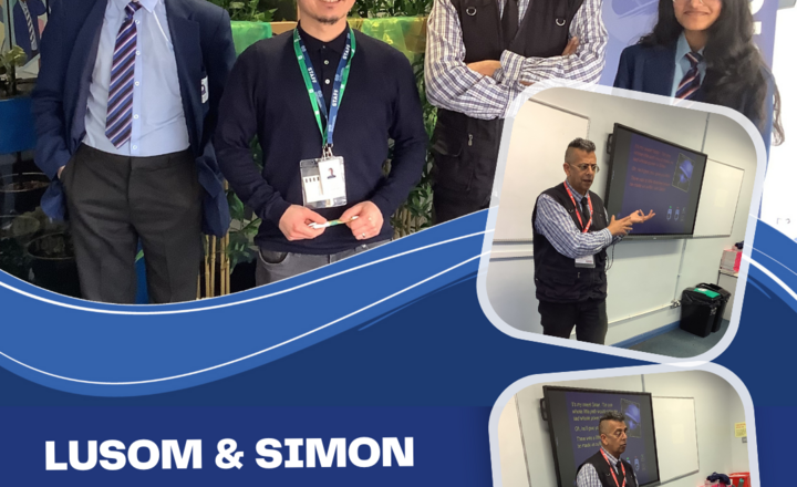 Image of LUSoM & Simon Singh Visit