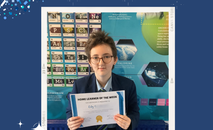 Image of Home Learner of the Week - 24/01/2025