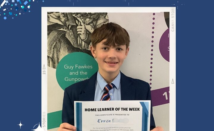 Image of Home Learner of the Week - 22/10/25