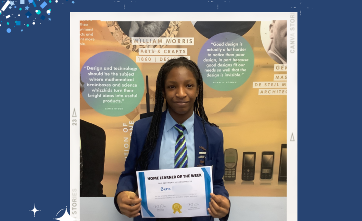 Image of Home Learner of the Week - 20/11/2024