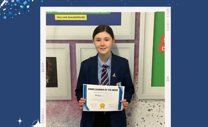 Image of Home Learner of the Week - 29/11/2024