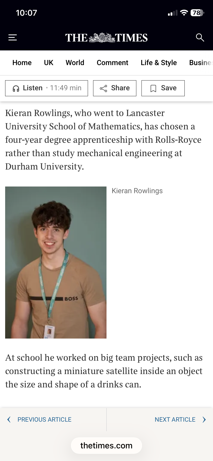 Image of Alumni Success in the Press!