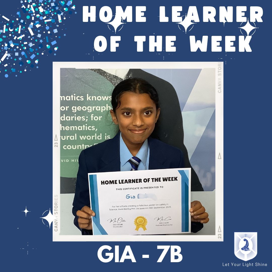 Image of Home Learner of the Week - 26/09/2025