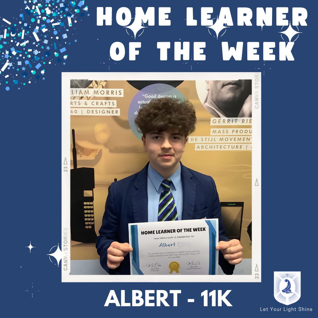 Image of Home Learner of the Week - 12/01/2026