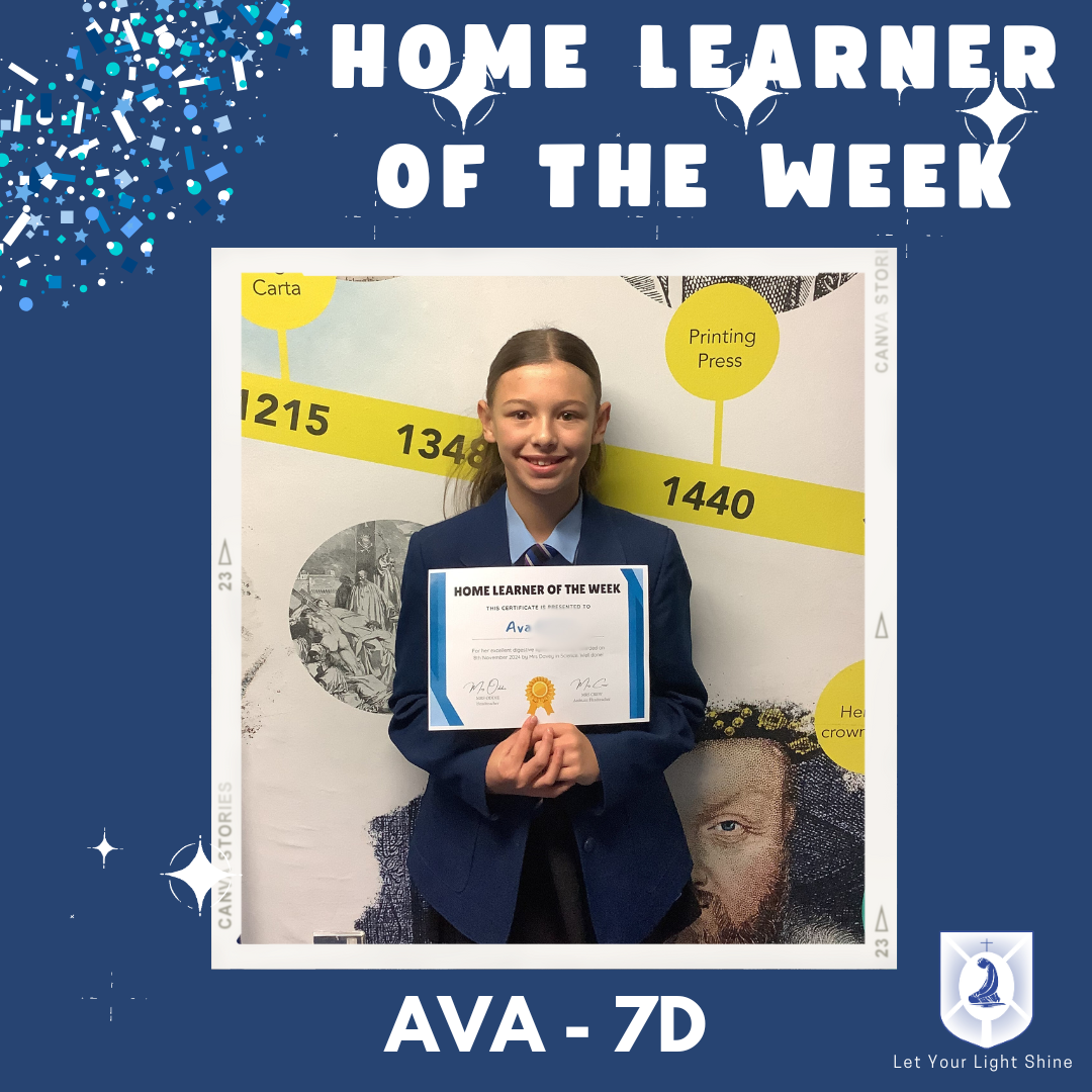 Image of Home Learner of the Week - 08/11/2024