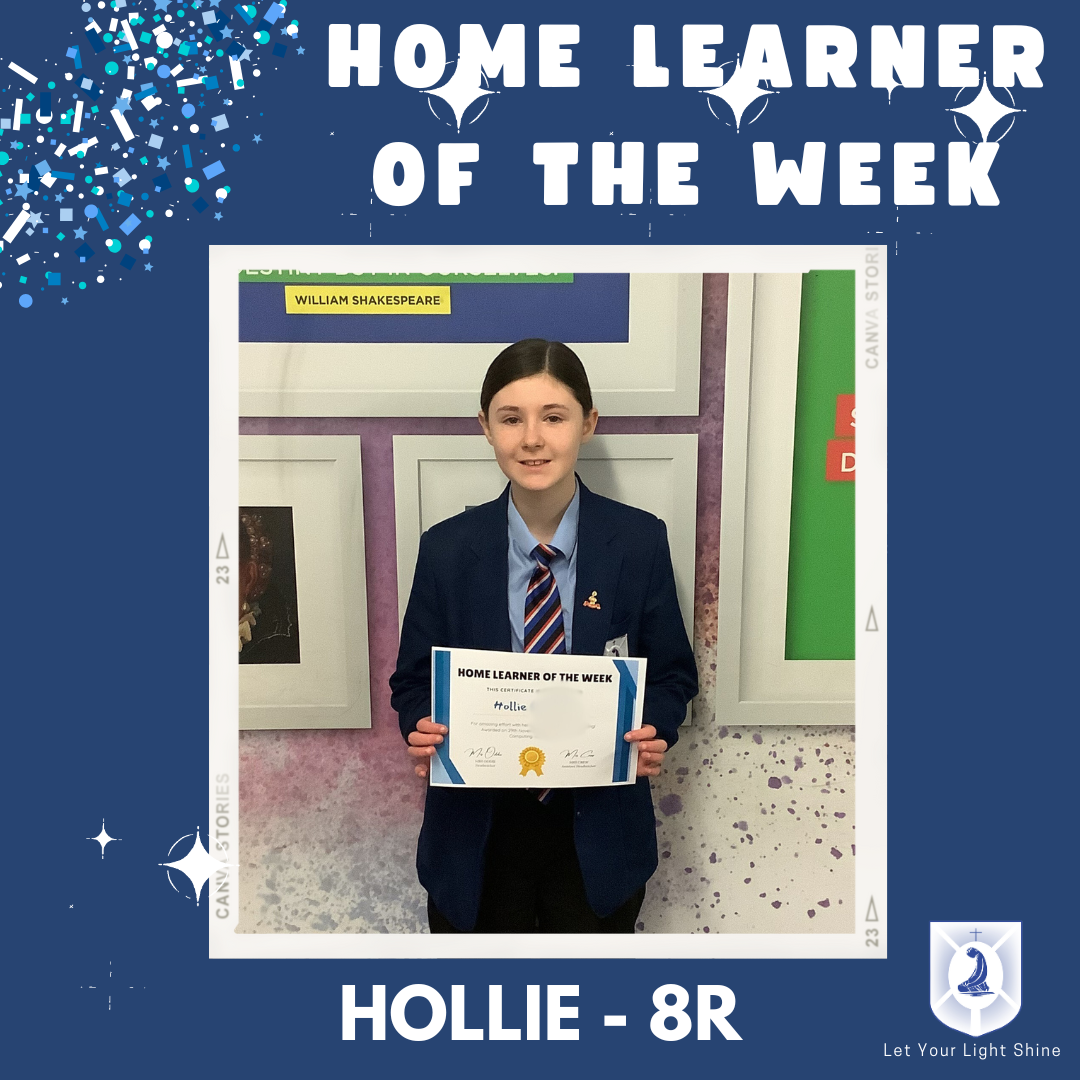 Image of Home Learner of the Week - 29/11/2024