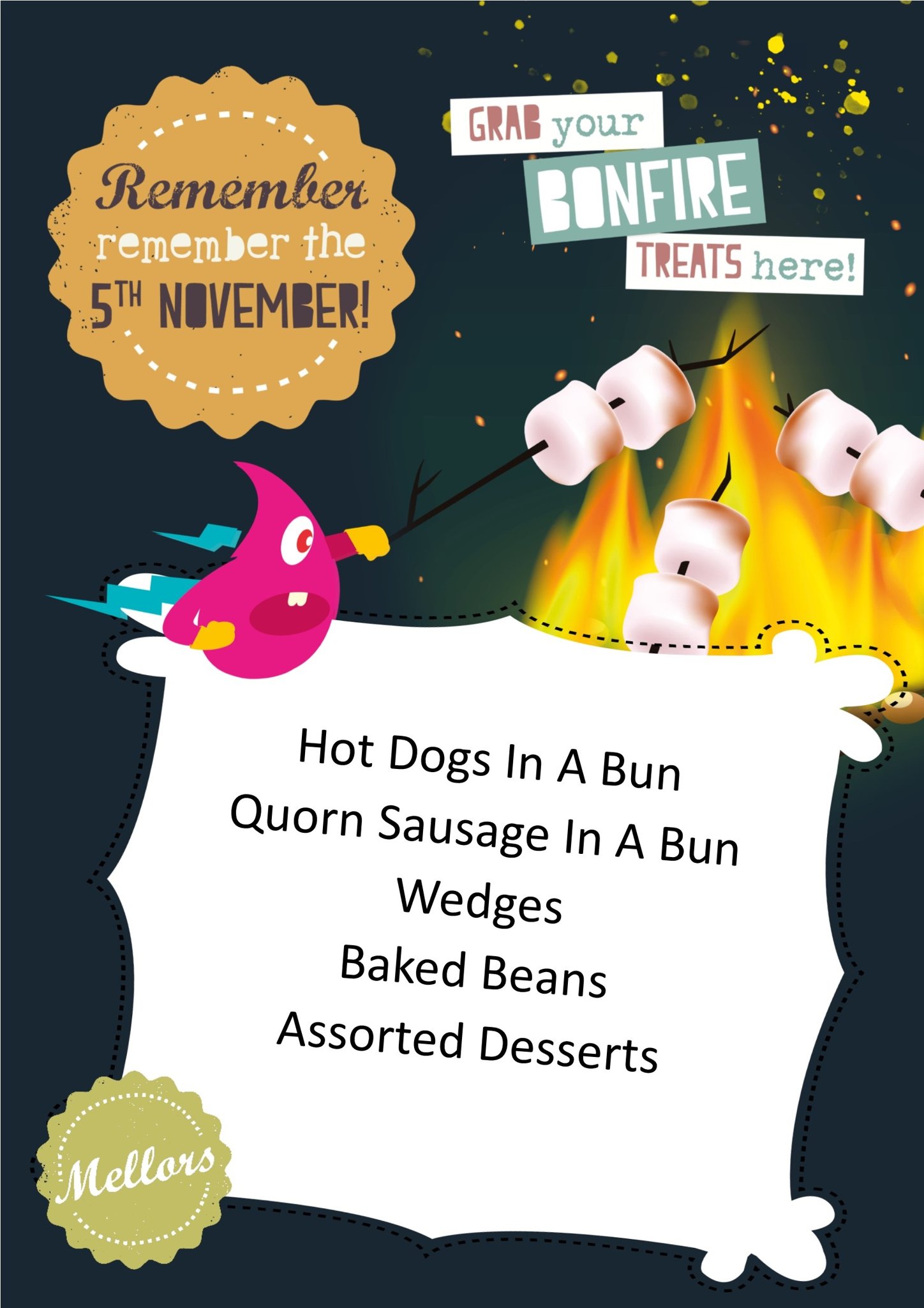 Image of Lunchtime Event- Bonfire Menu 