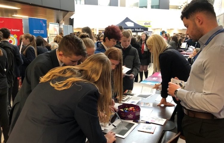 Image of Year 9 Careers fair at West Lancashire College