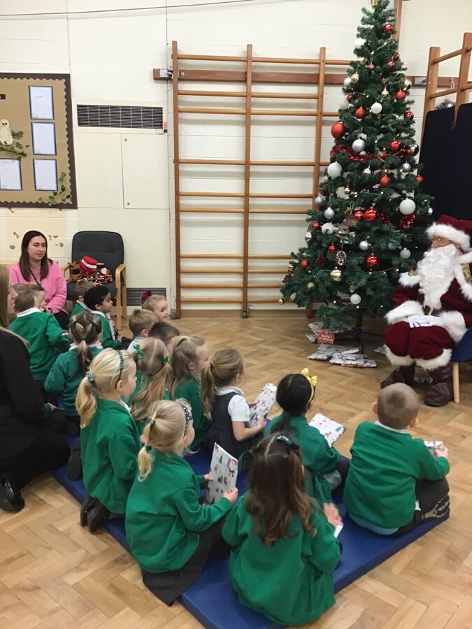 Reception with Santa | Burscough Village Primary School and Nursery