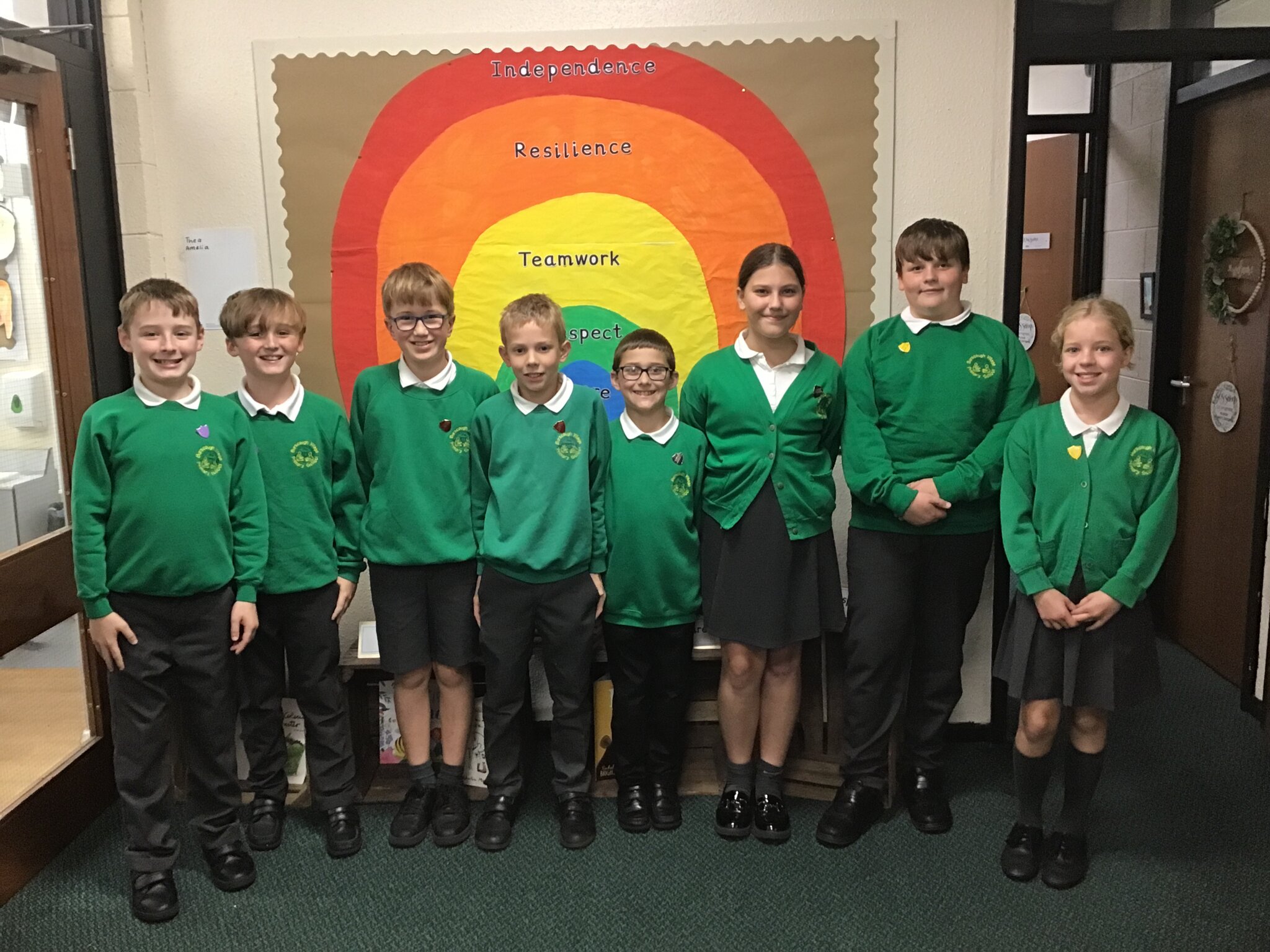 Image of House Captains elected for Air, Water, Fire, and Earth