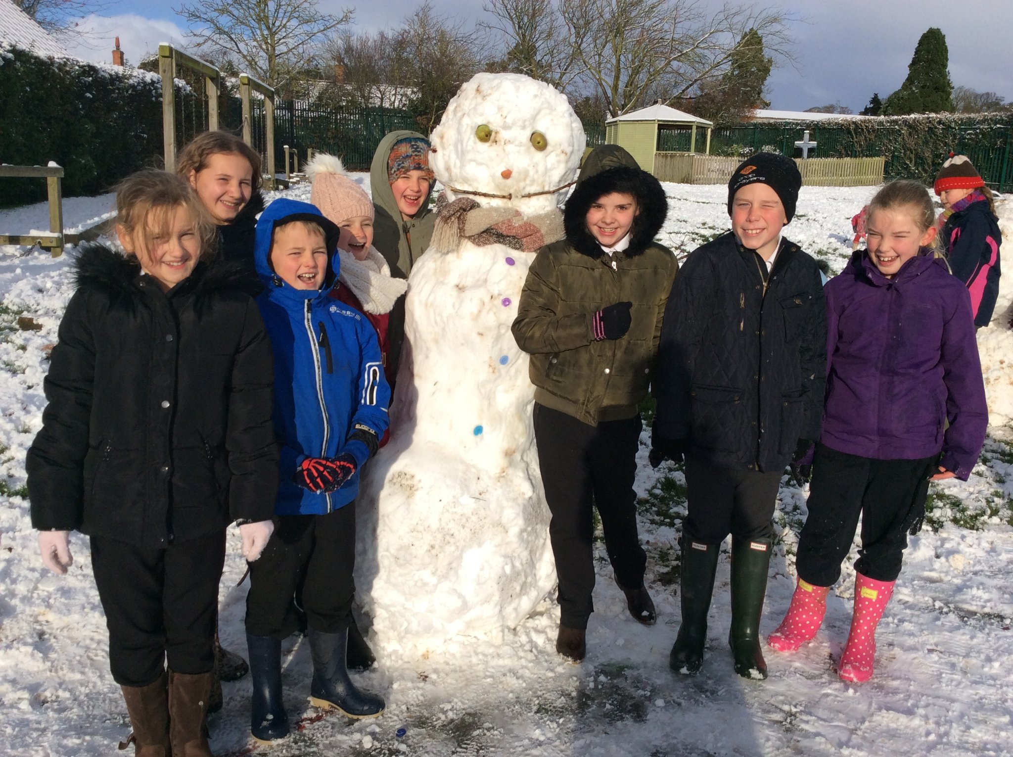 Image of First snowfall at Burton Agnes