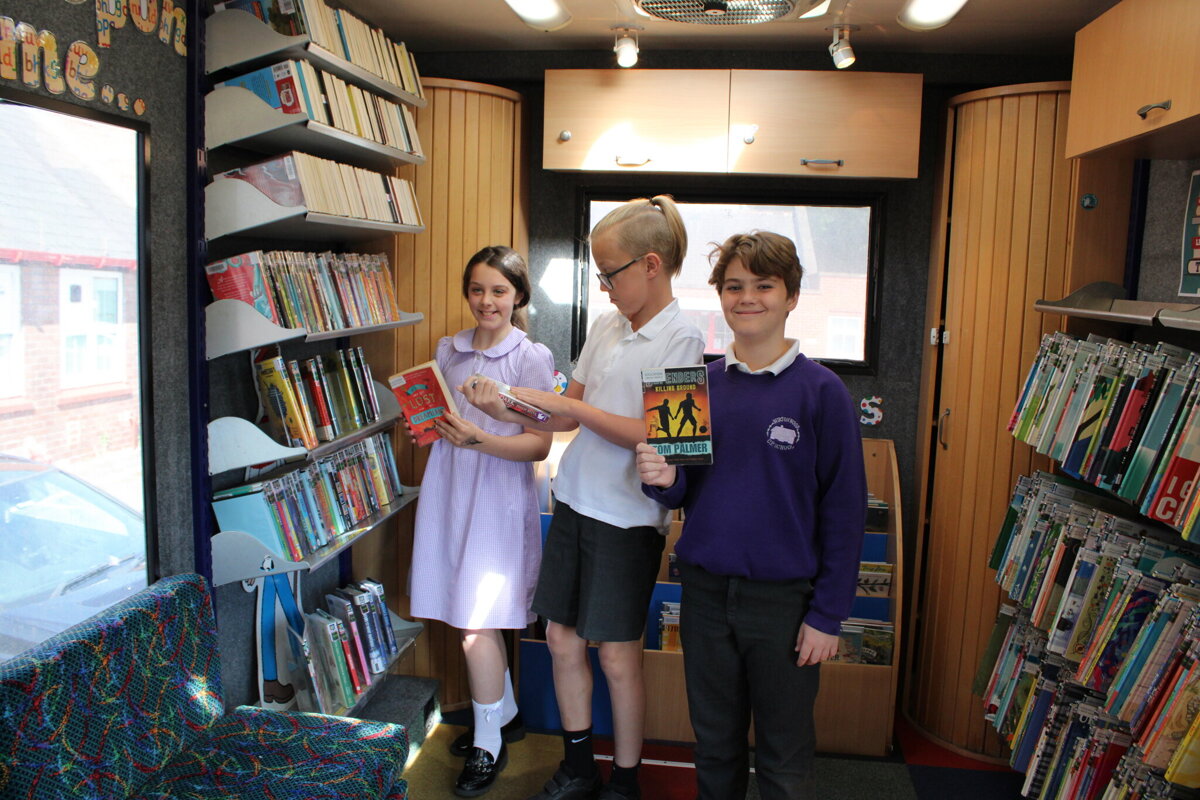 Image of Book Bus Visit