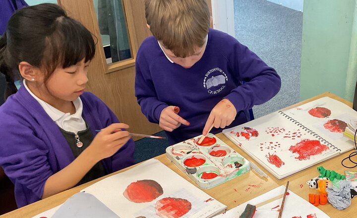 Image of Year 4 Art - Creating Effects with Paint