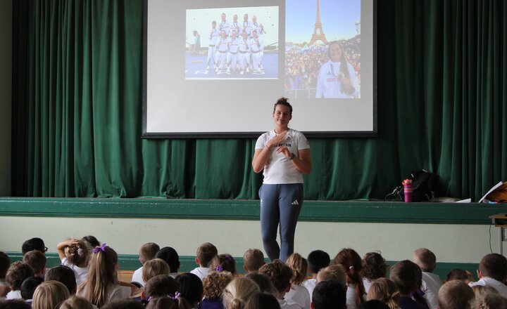 Image of Olympian Emily Ford Visit