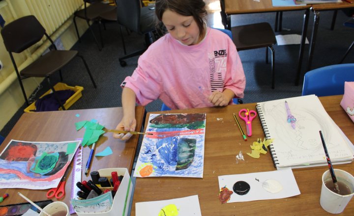 Image of Year 5 Art - Mixed Media Self Portraits