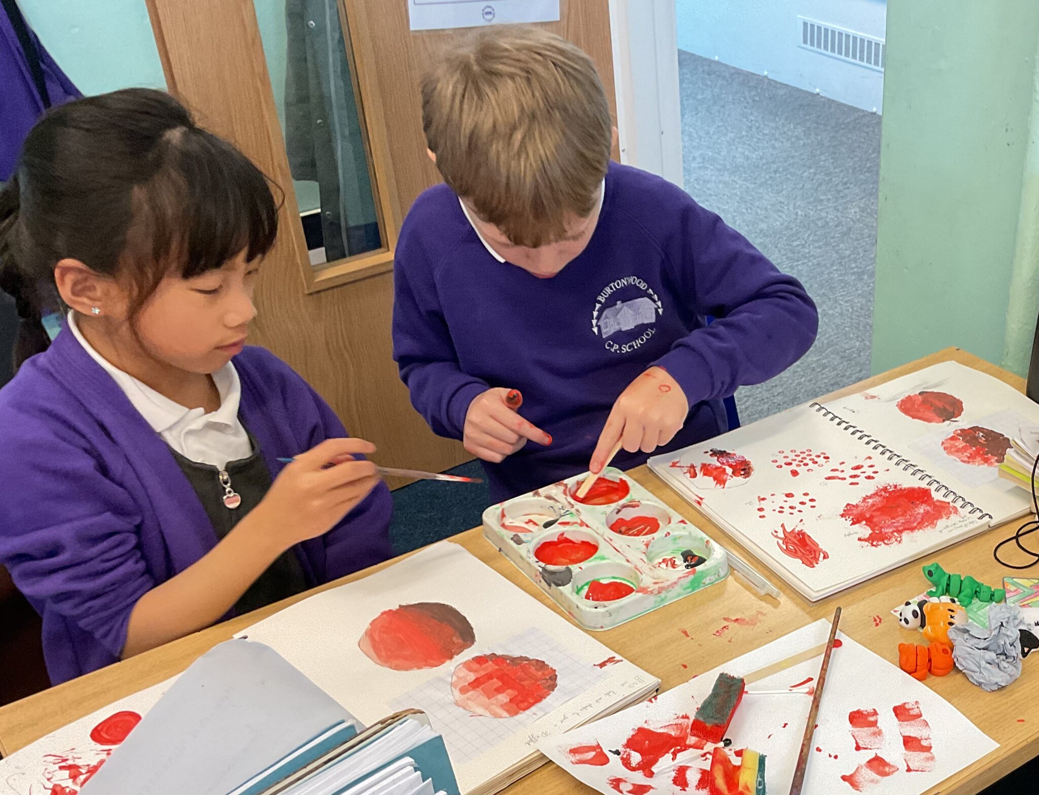 Image of Year 4 Art - Creating Effects with Paint