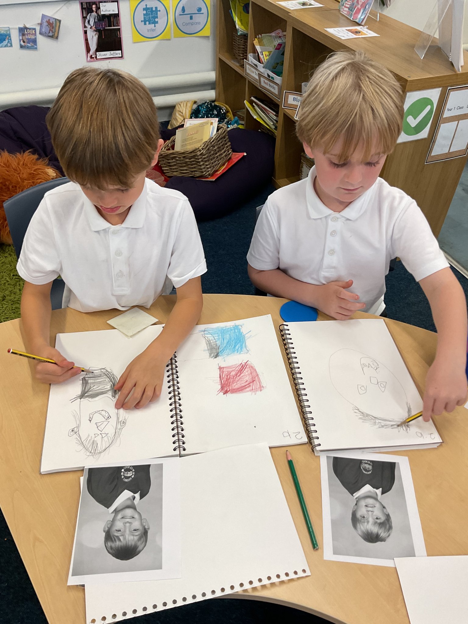 Image of Year 1 Art - Self-Portraits 2026