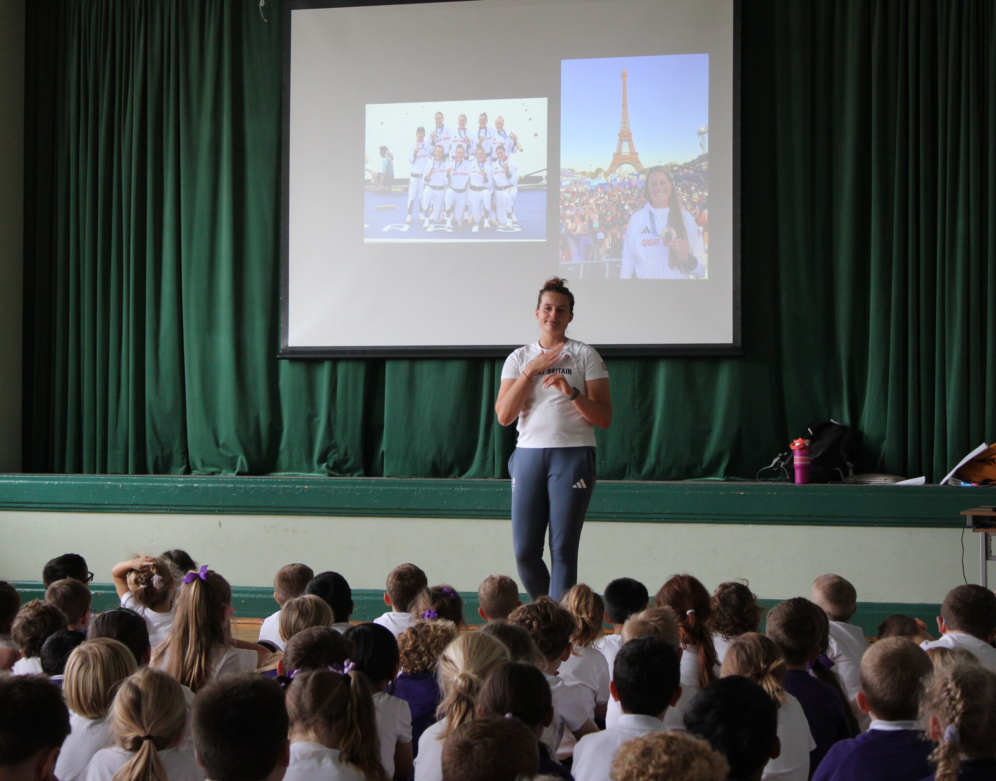 Image of Olympian Emily Ford Visit