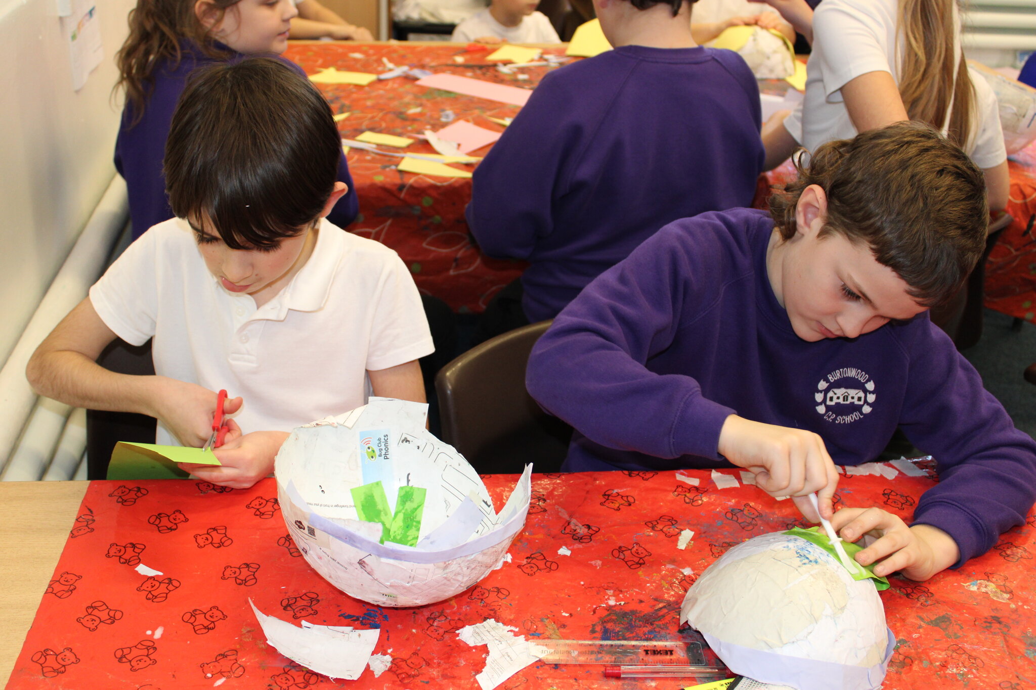Image of Year 4 DT - Strong and Safe Paper Mâché Helmets
