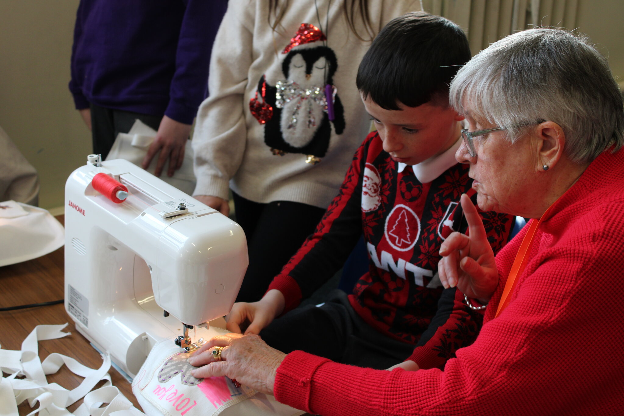 Image of Burtonwood Sewing Group Visit December 2025