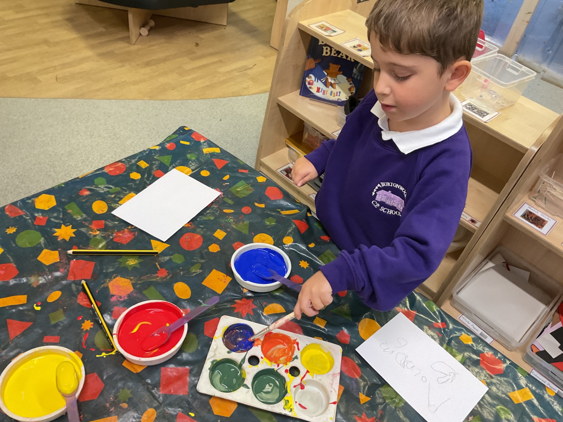 Image of Reception - Colour Mixing