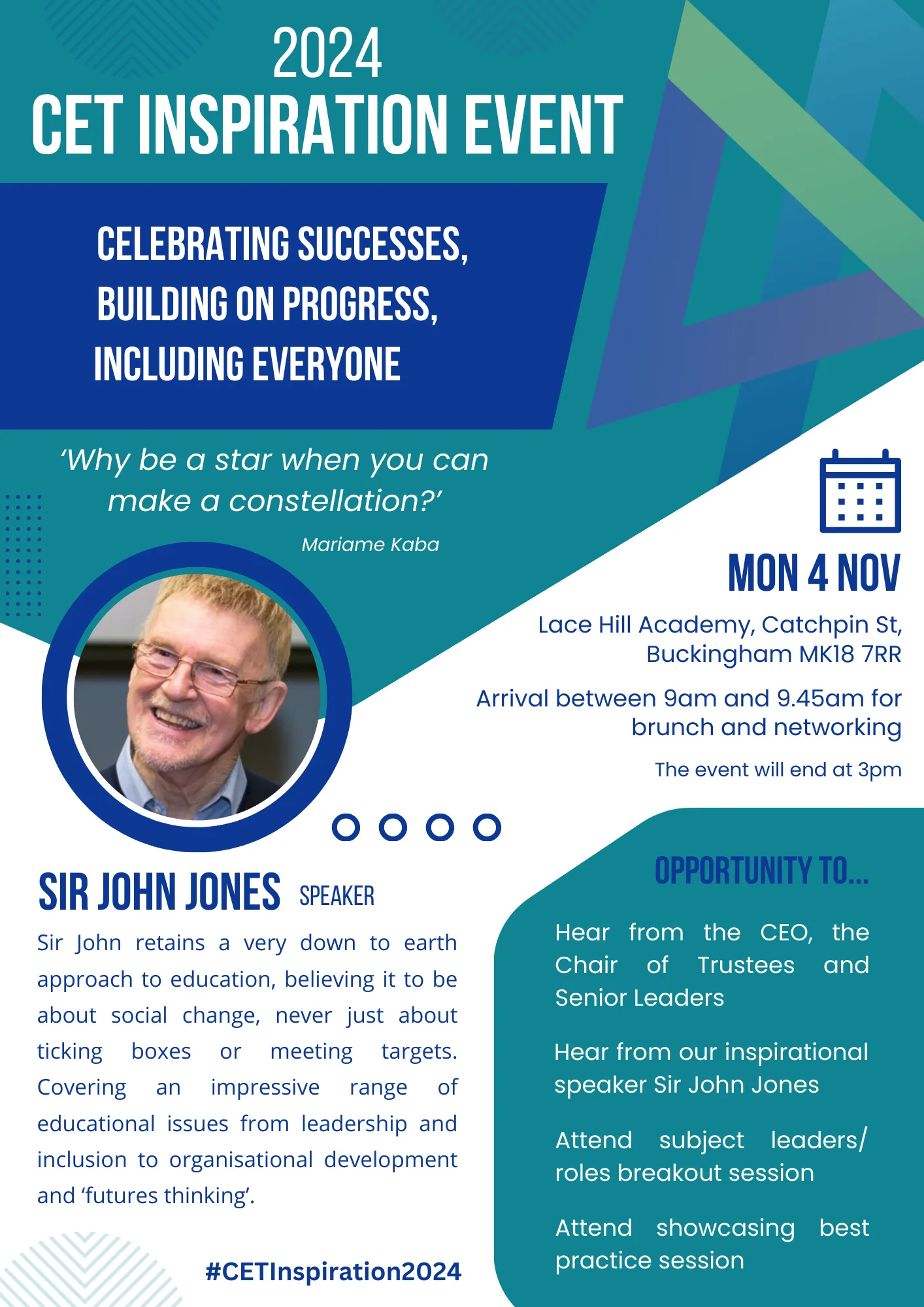 Image of CET Inspiration Event