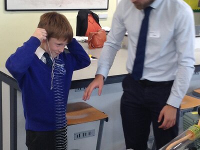 Image of Year 5's Trip to see the Planetarium at Hodgson funded by The Ogden Trust.