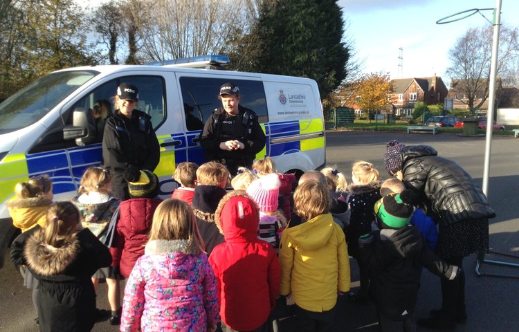 Image of Police visit the Ducklings