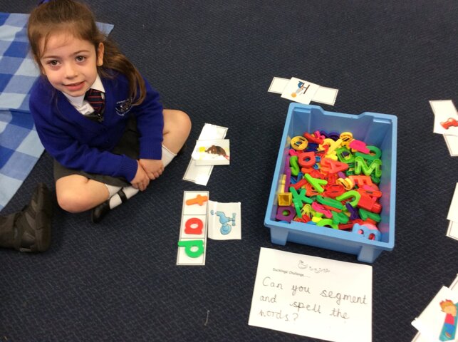 Image of Segementing to spell 