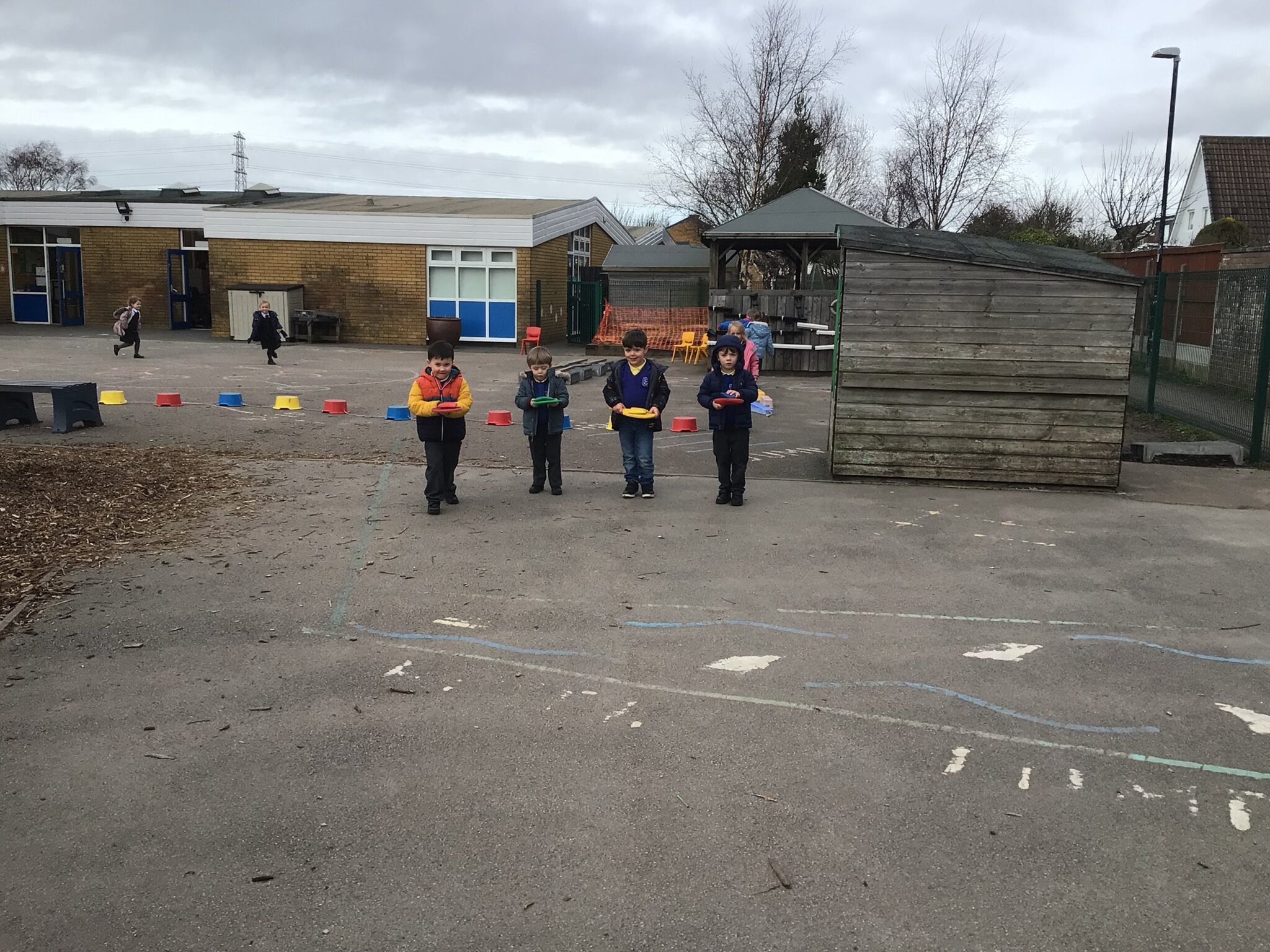 Image of Outdoors Three Billy Goats Gruff and Pancake races.