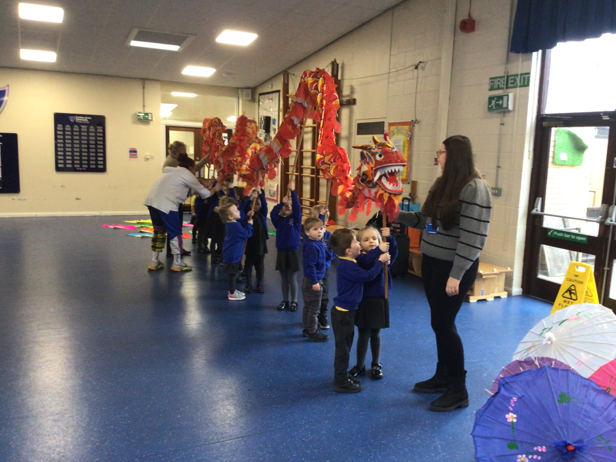 Image of Chinese Dragon dance