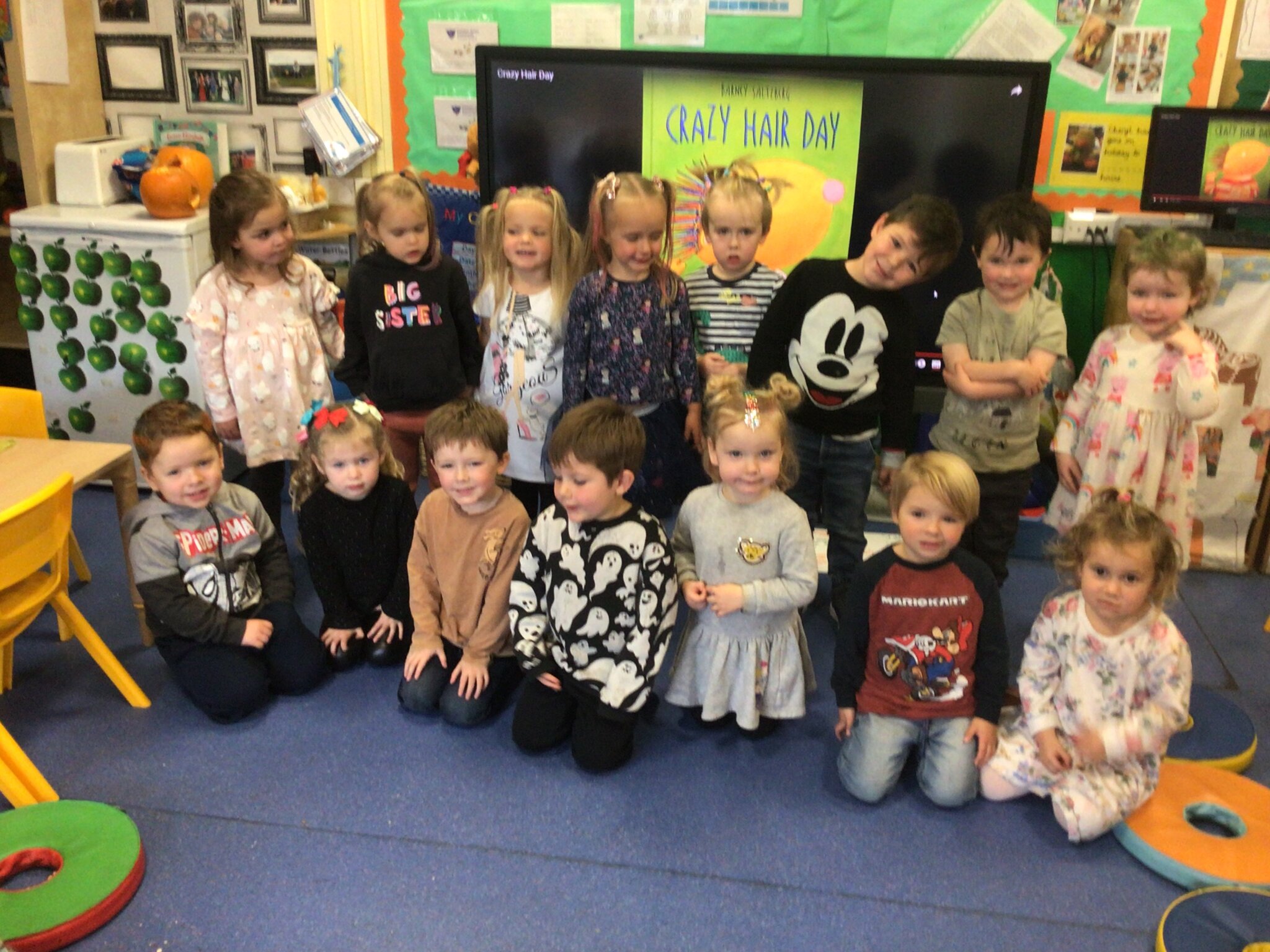 Image of Crazy hair day/pumpkins 