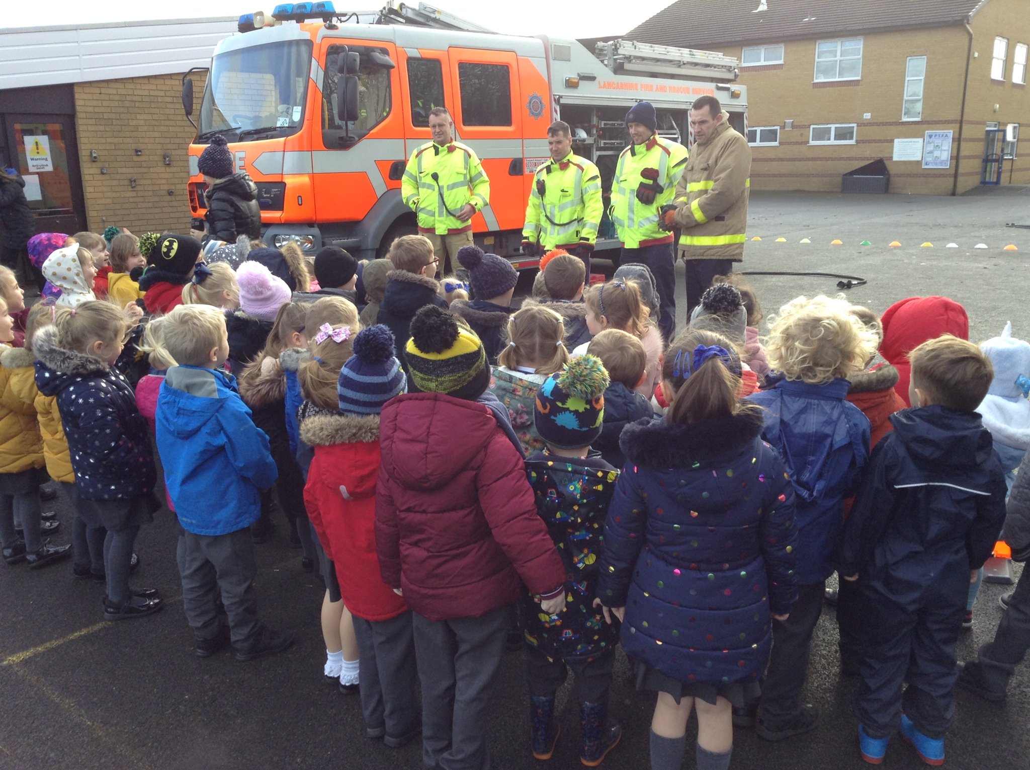 Image of Fire Fighters Visit