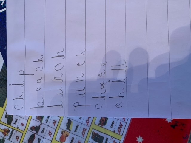 Image of New phoneme 'ch' 